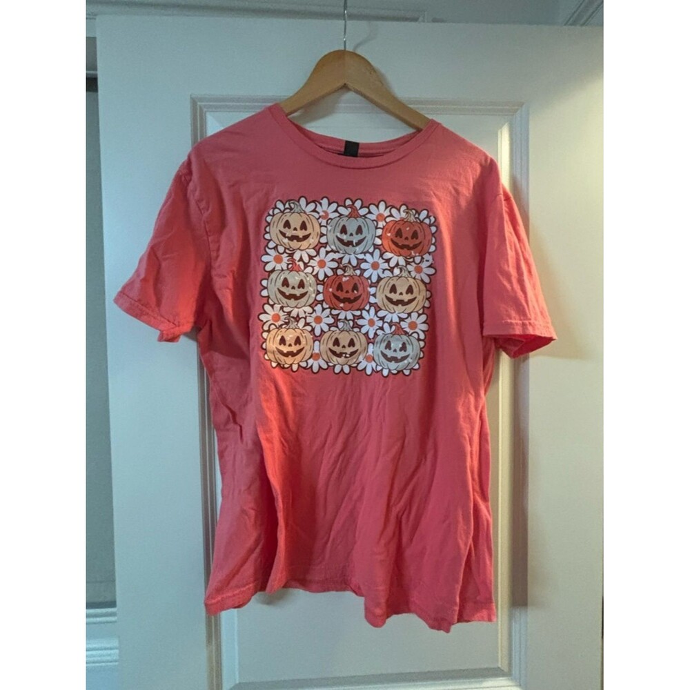 Pumpkin Pattern Graphic Tee L